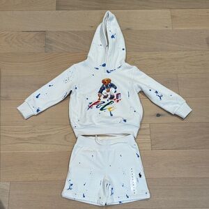 Polo by Ralph Lauren White and Blue Hoodie